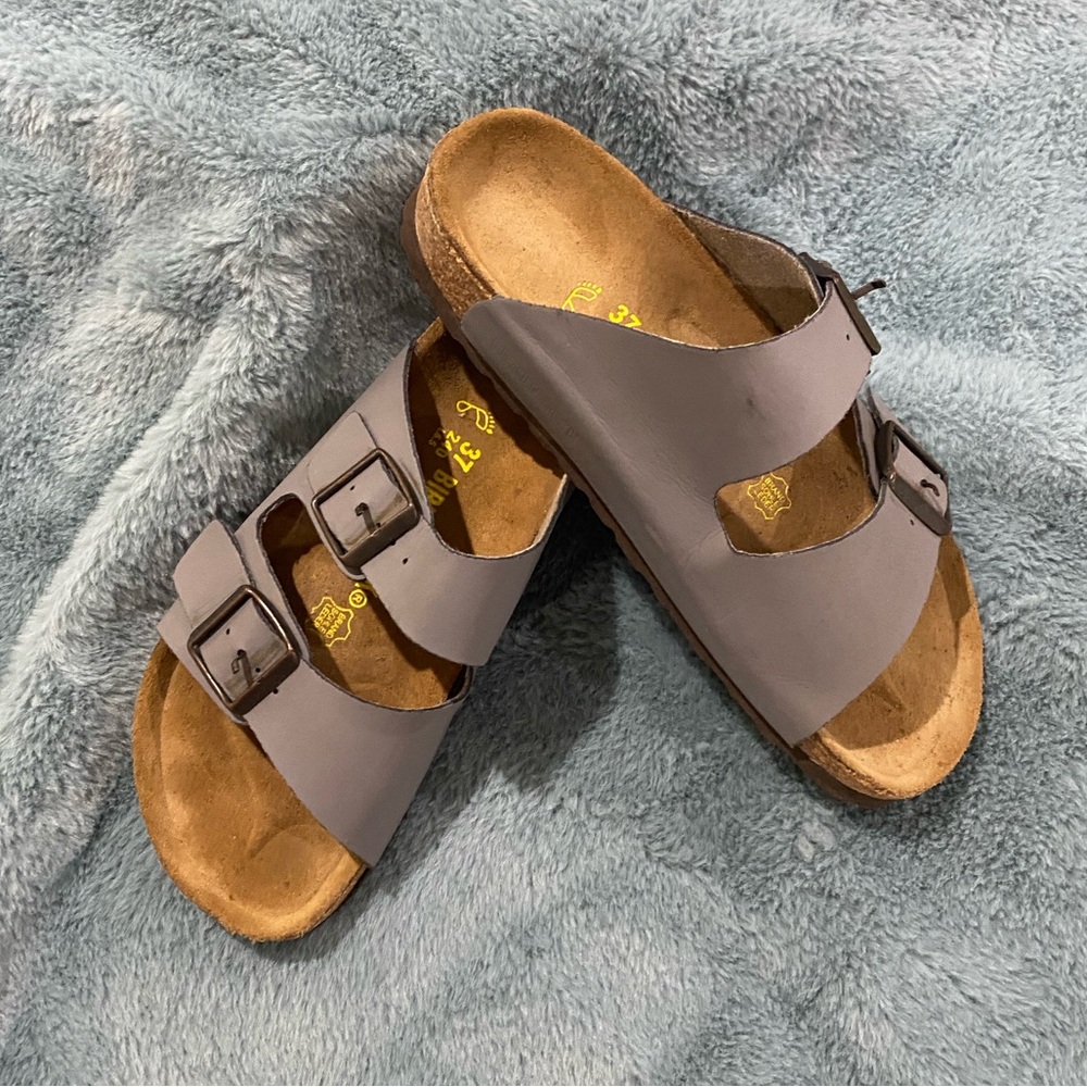 Grey Birkenstocks - size 37 - great condition